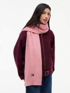 Heritage Logo Rib-Knit Scarf — Pink 4