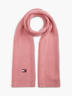 Heritage Logo Rib-Knit Scarf — Pink 1