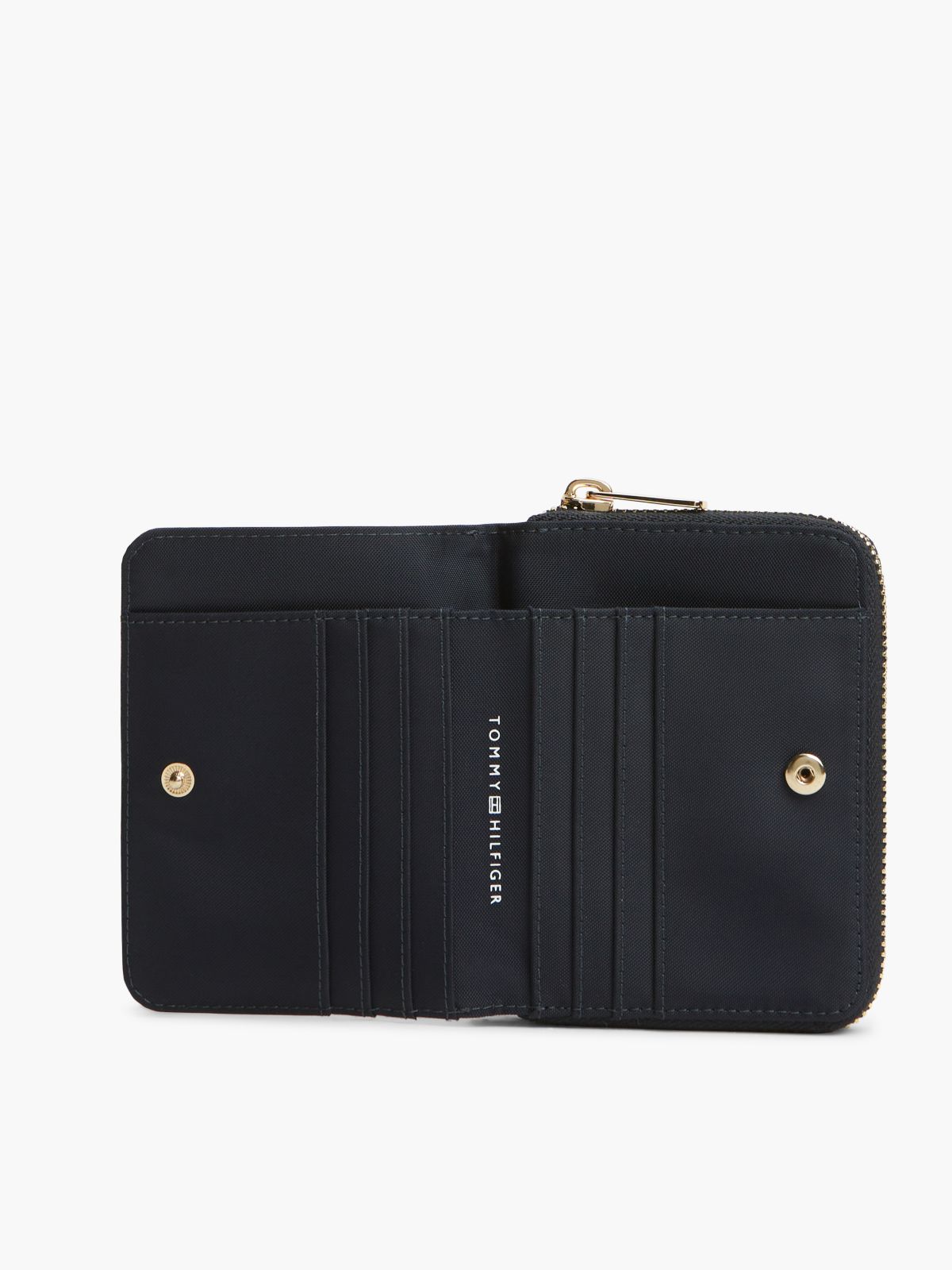 Hilfiger Icon Zip-Around Flap Wallet — Blue