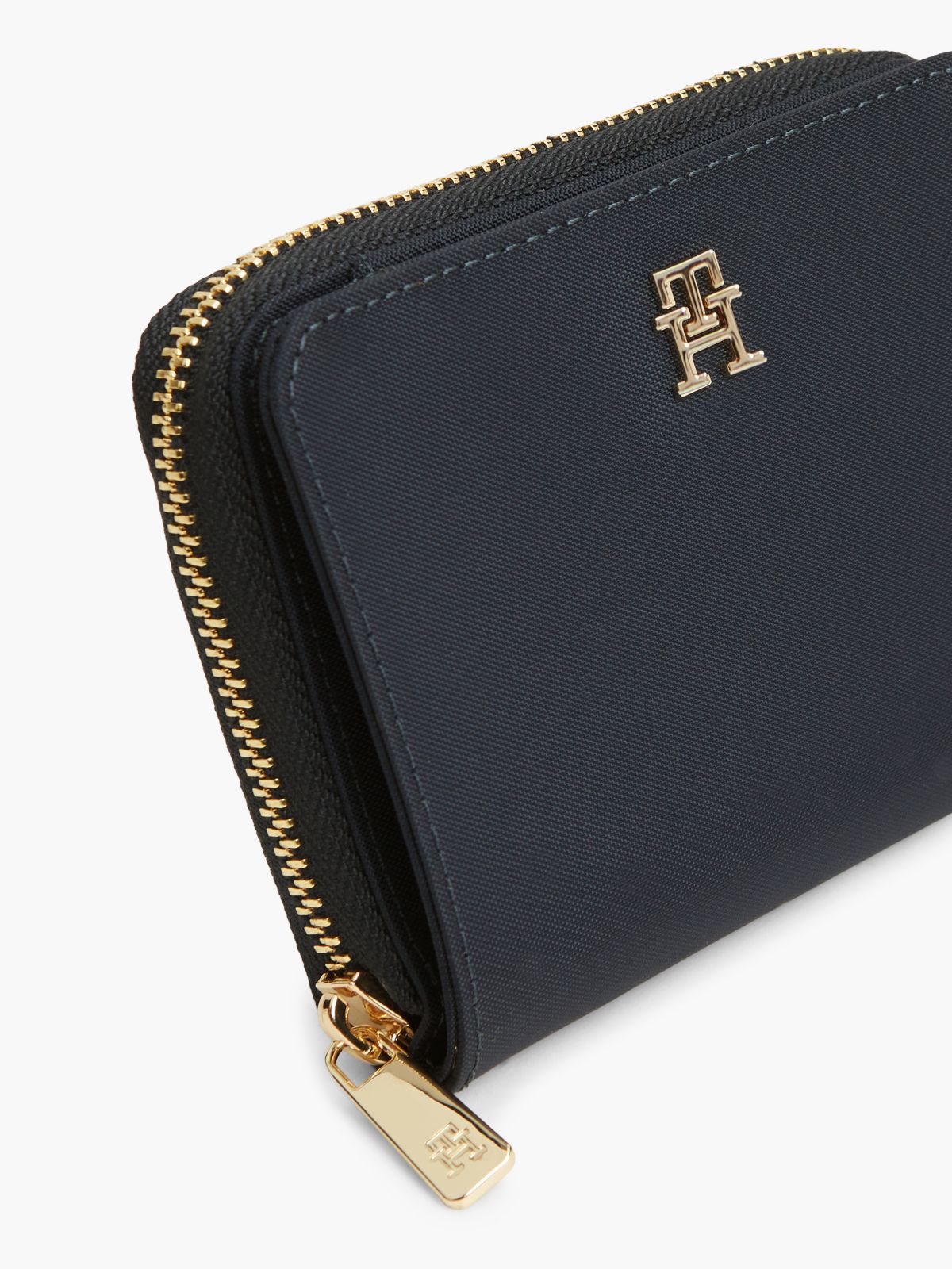 Hilfiger Icon Zip-Around Flap Wallet — Blue