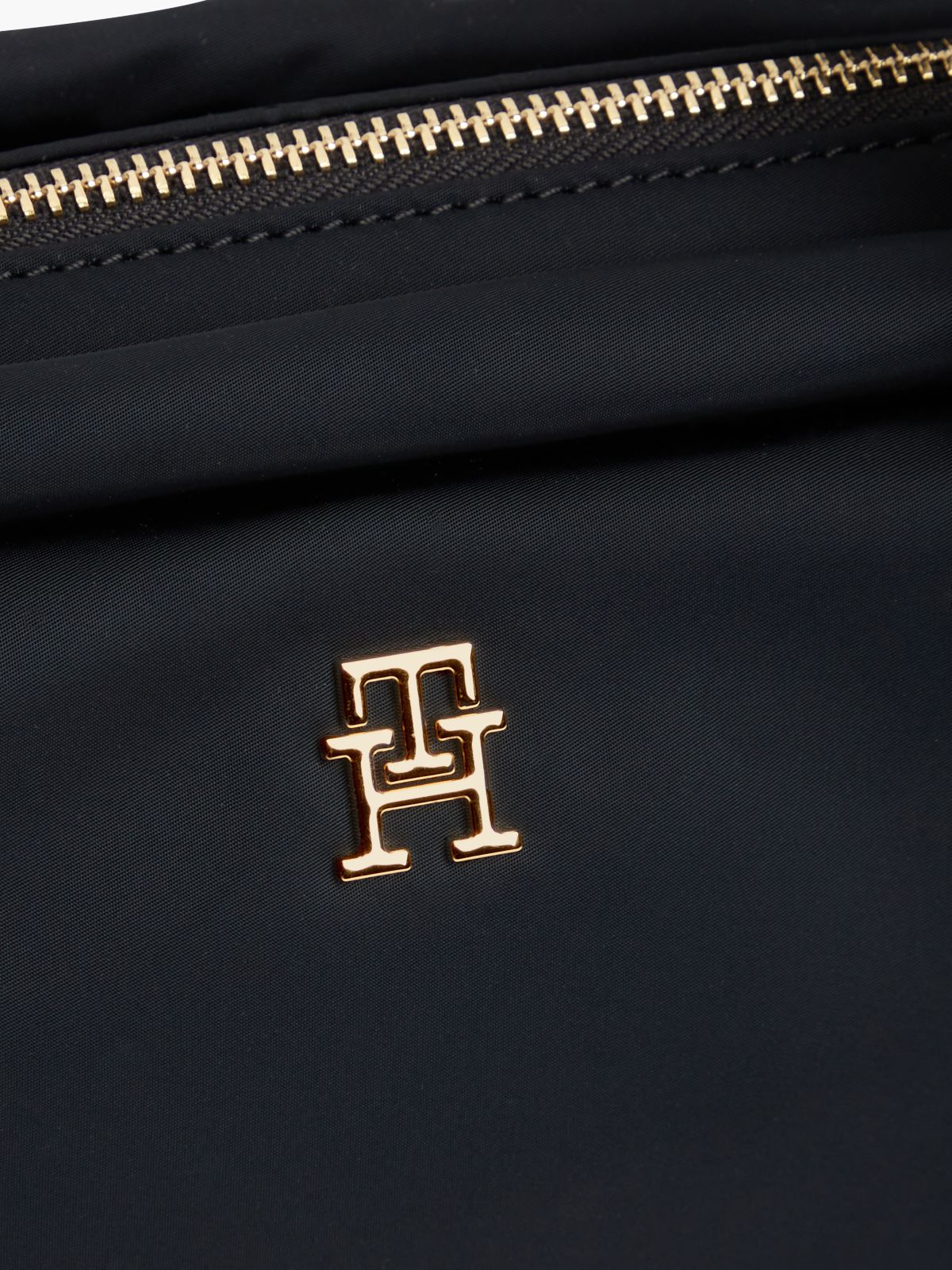 TH Monogram Textile Crossbody Bag — Blue