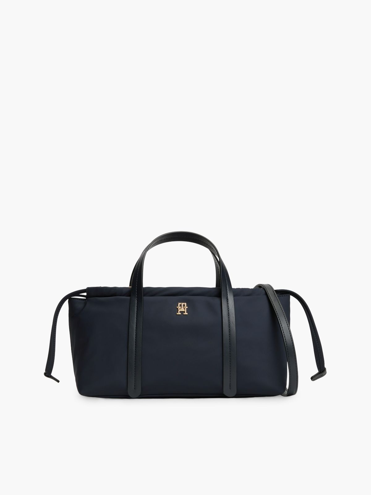 TH Monogram Textile Crossbody Bag — Blue