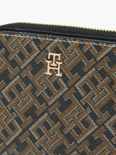 Hilfiger Icon Print Zip-Around Wallet — Black 4
