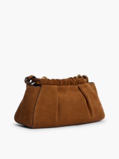 Soft Suede Crossbody Bag — Brown 3