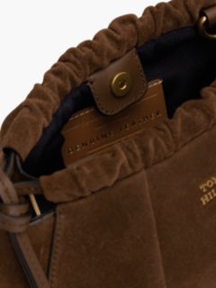 Soft Suede Crossbody Bag — Brown 4