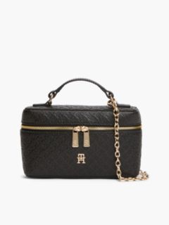Hilfiger Icon Chain Strap Vanity Case — Black 1