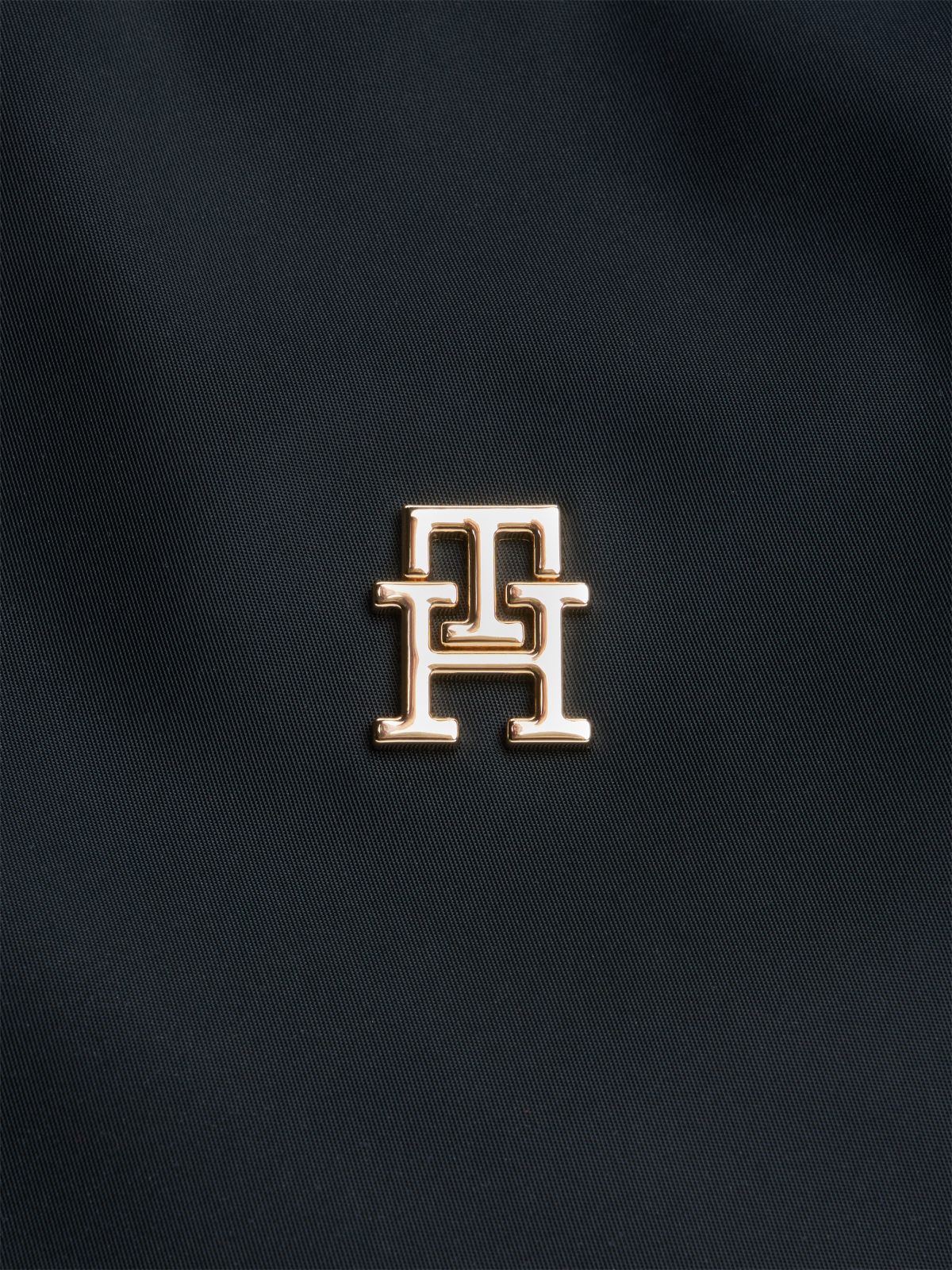 TH Monogram Convertible Tote Bag Backpack — Black