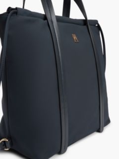 TH Monogram Convertible Tote Bag Backpack — Blue 5