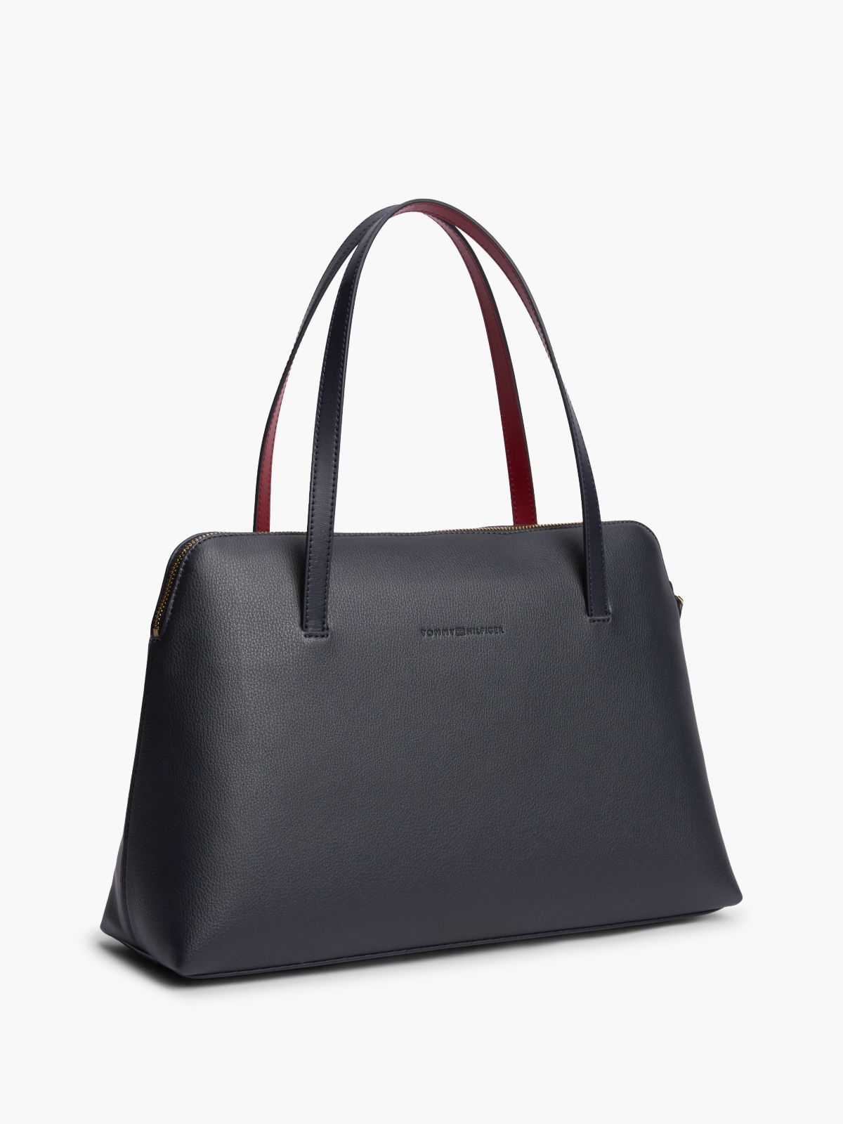 Buckle Strap Tote Bag — Blue