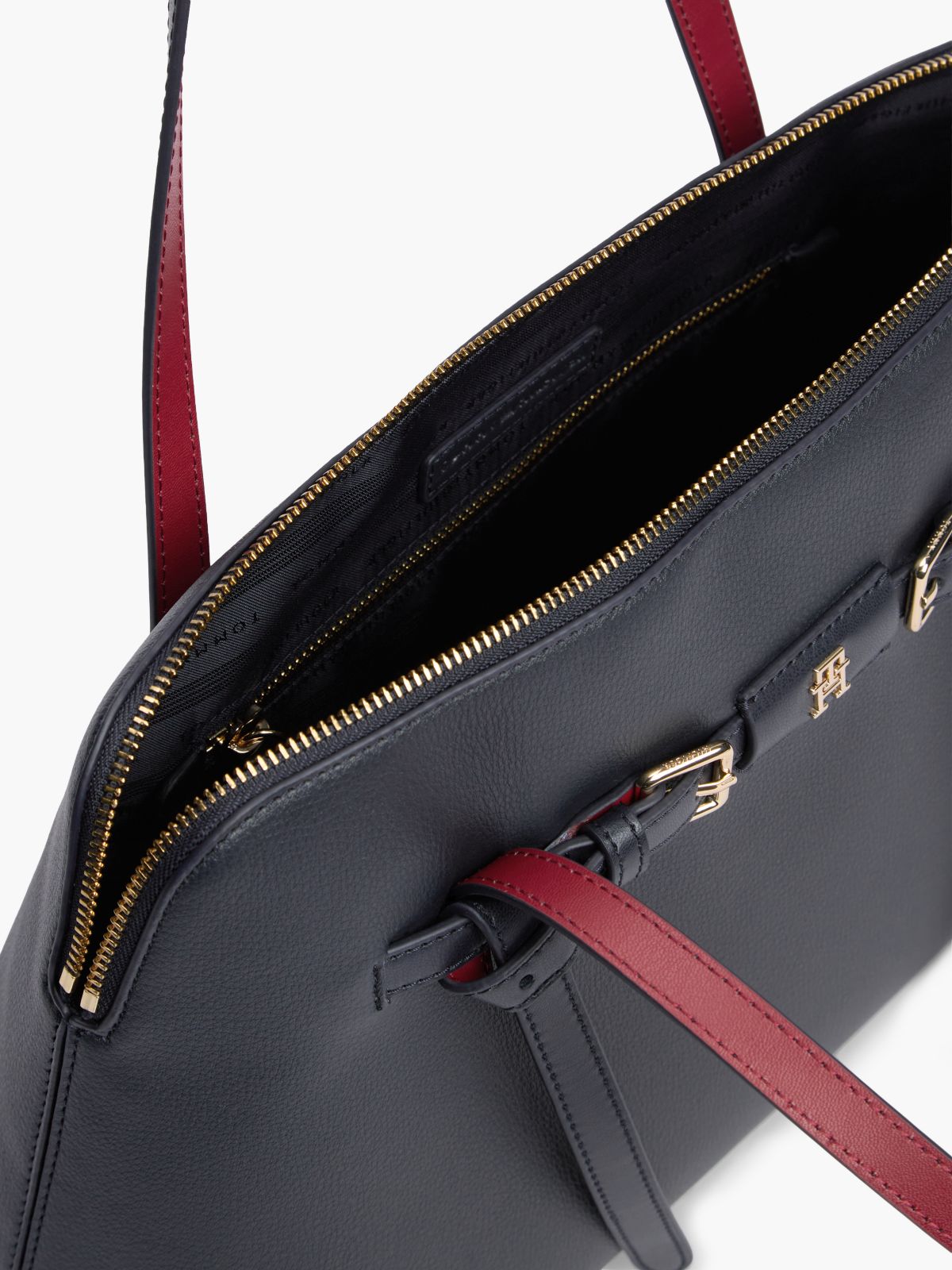 Buckle Strap Tote Bag — Blue
