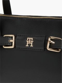 Buckle Strap Crossbody Tote Bag — Black 5