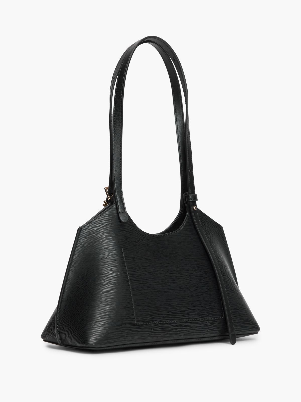 Modern Textured Tote Bag — Black