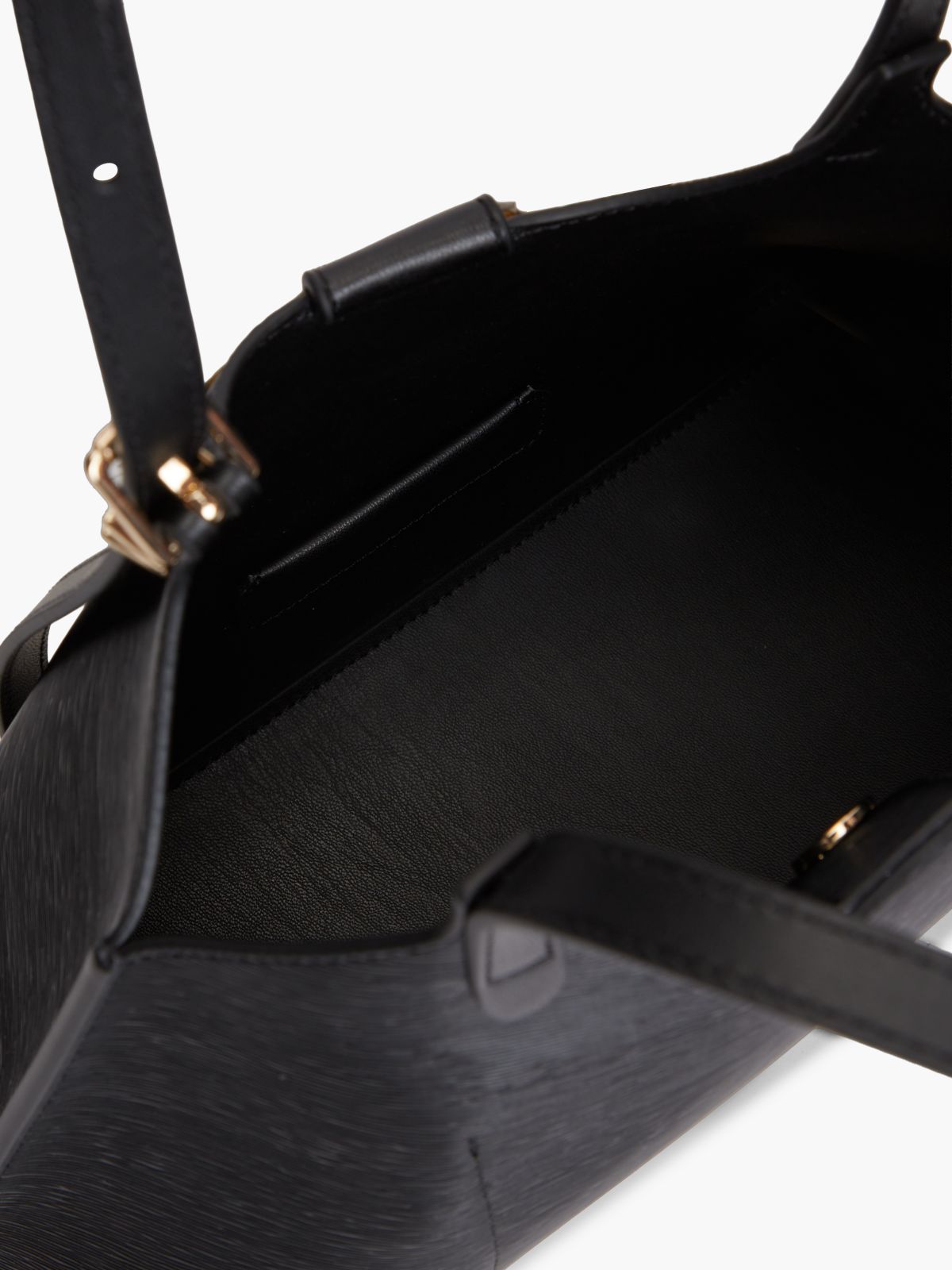 Modern Textured Tote Bag — Black