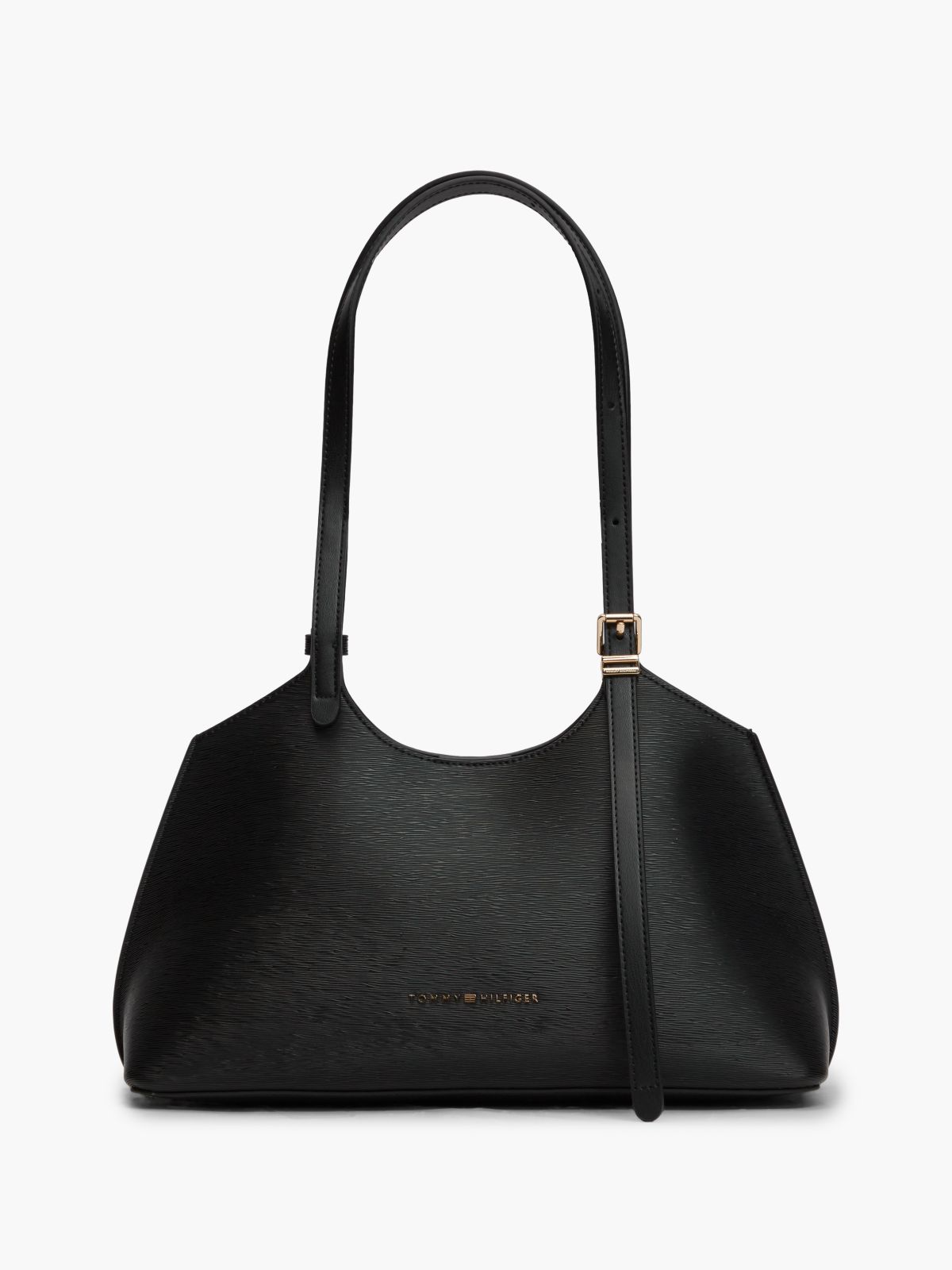 Modern Textured Tote Bag — Black