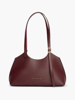 borsa tote modern con finitura in rilievo red da donne tommy hilfiger