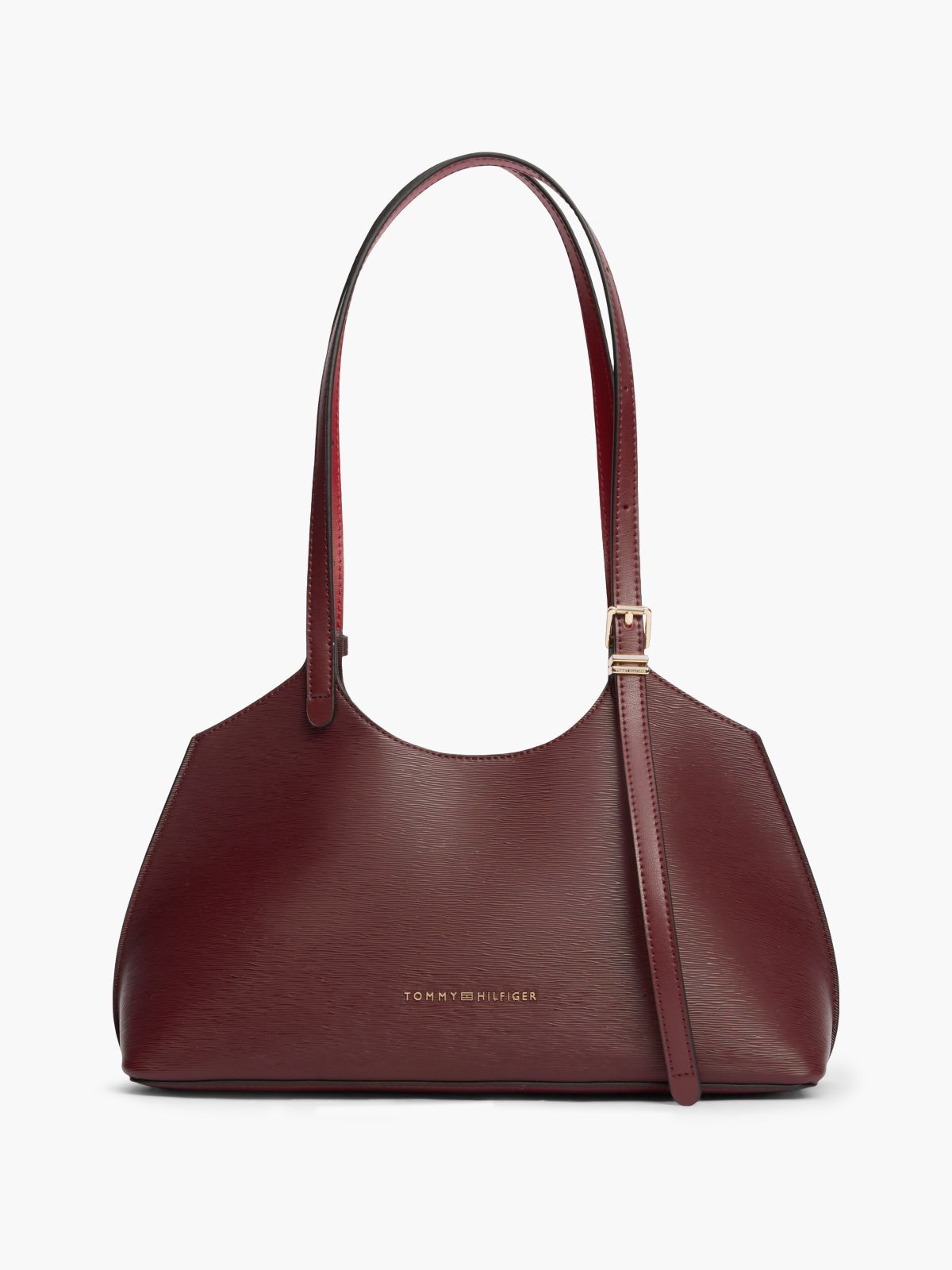 Modern Textured Tote Bag — Red
