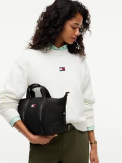 Essential Repeat Logo Tote Bag — Black 2