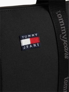 Essential Repeat Logo Tote Bag — Black 4