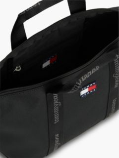 Essential Repeat Logo Tote Bag — Black 5