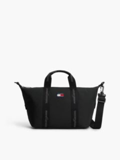 Essential Repeat Logo Tote Bag — Black 1