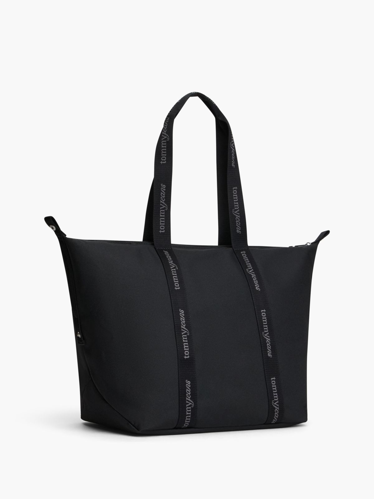 Essential Repeat Logo Tote Bag — Black