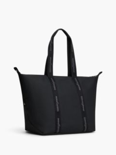 Essential Repeat Logo Tote Bag — Black 3