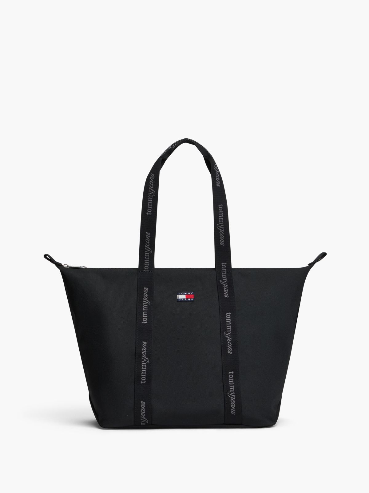Essential Repeat Logo Tote Bag — Black