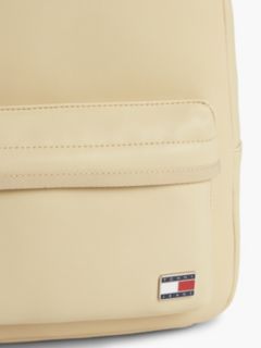 Essential Logo Plaque Dome Backpack — Beige 5