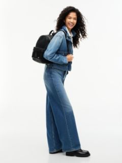 Essential Logo Plaque Dome Backpack — Black 2
