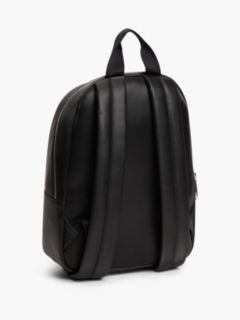 Essential Logo Plaque Dome Backpack — Black 3
