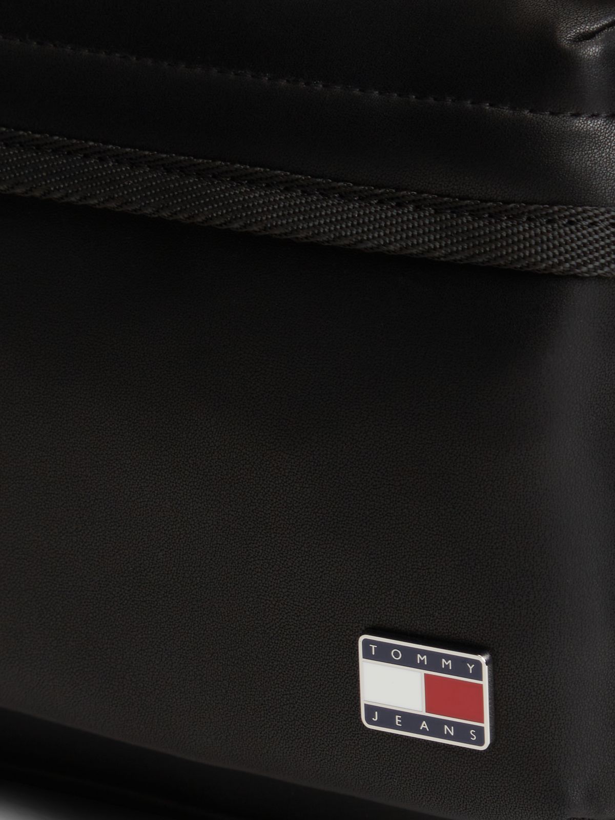 Essential Logo Plaque Dome Backpack — Black