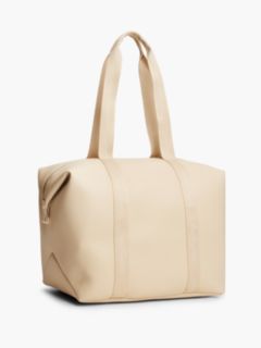 Essential Repeat Logo Tote Bag — Beige 3