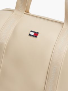 Essential Repeat Logo Tote Bag — Beige 4