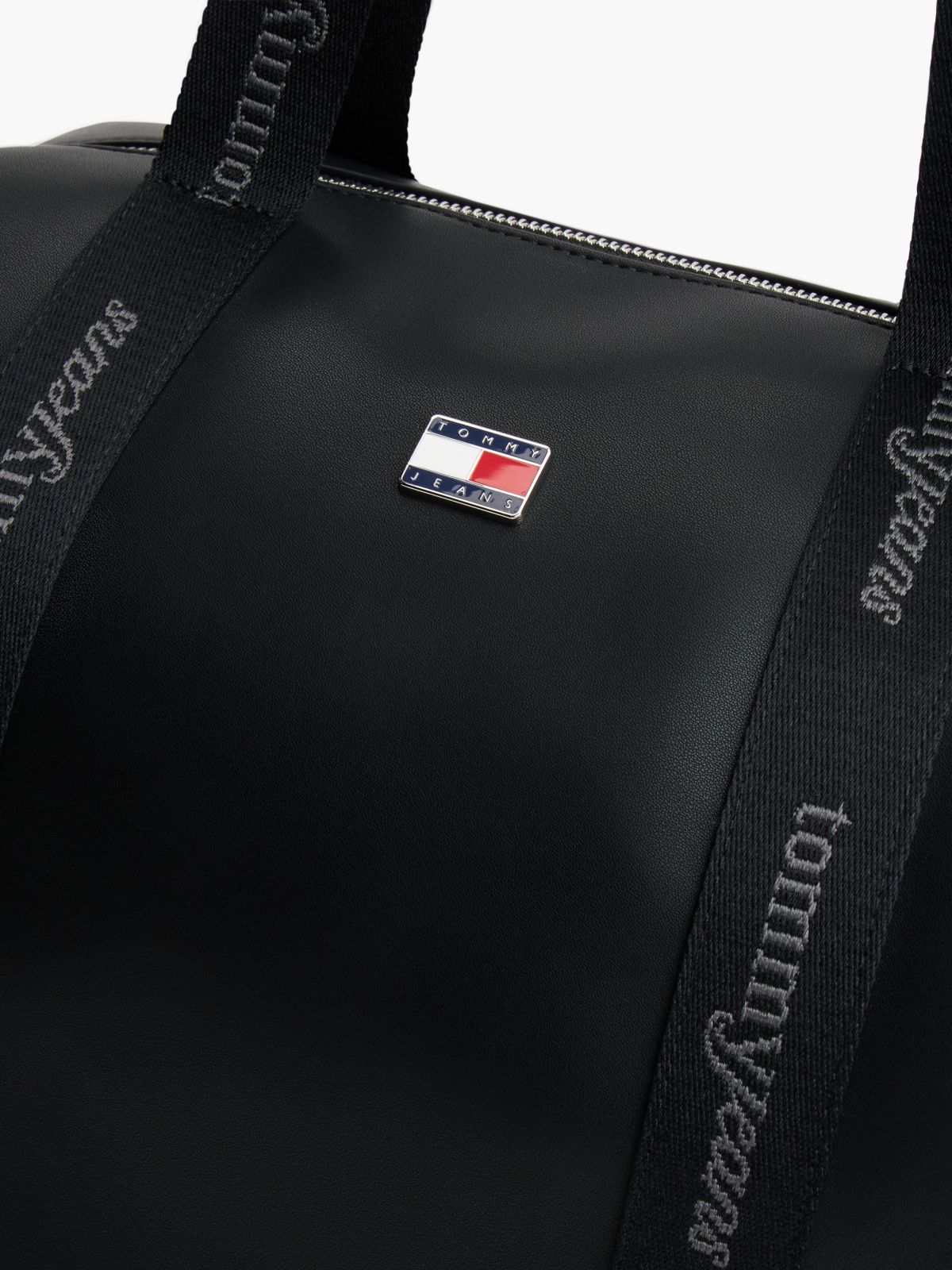 Essential Repeat Logo Tote Bag — Black