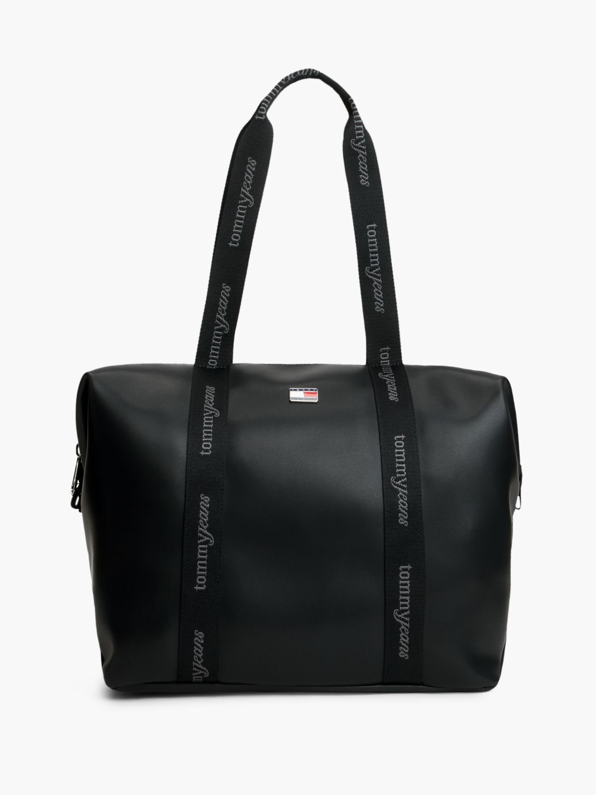 Essential Repeat Logo Tote Bag — Black