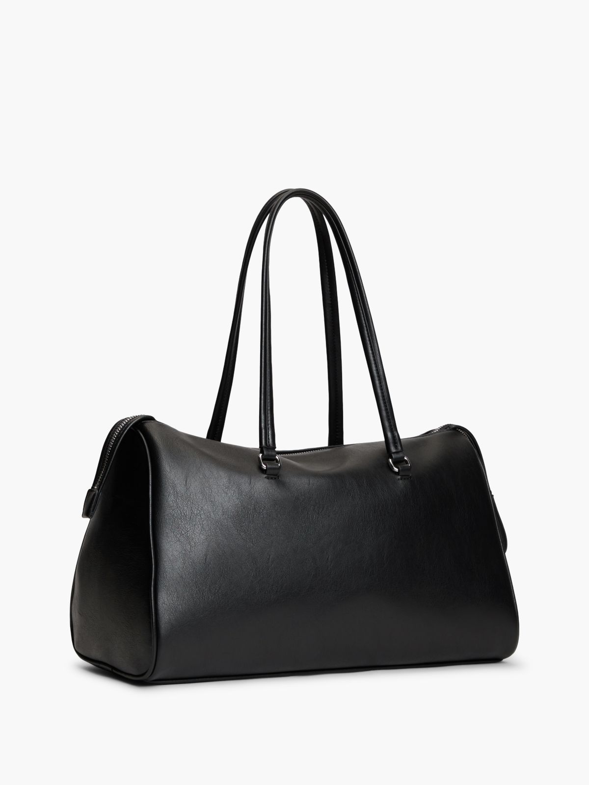Metal Logo Tote Bag — Black