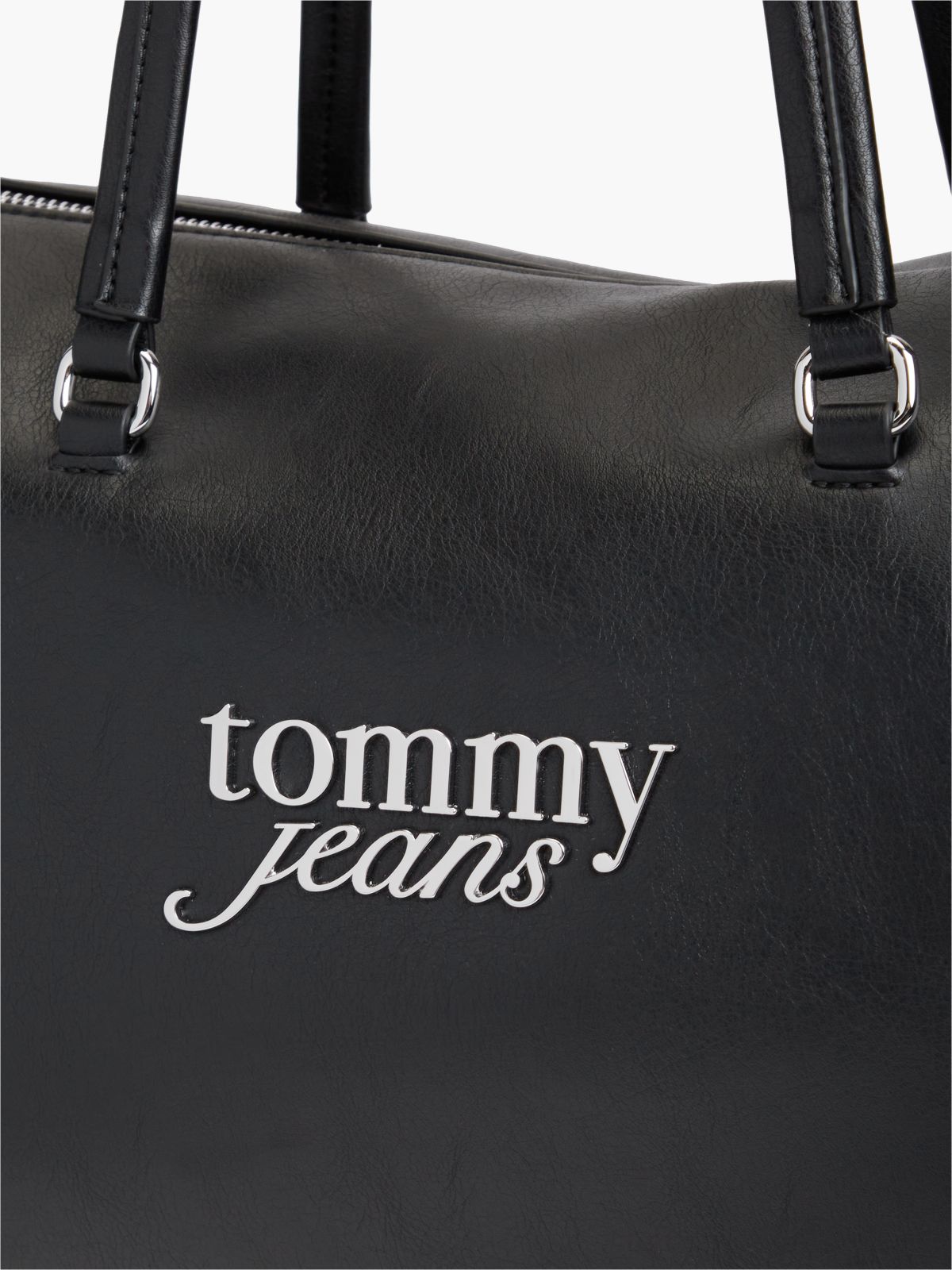 Metal Logo Tote Bag — Black