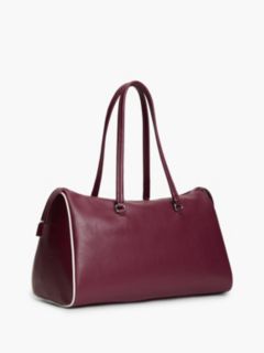 Metal Logo Tote Bag — Brown 3