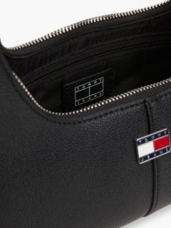 City Logo Plaque Shoulder Bag — Black 4