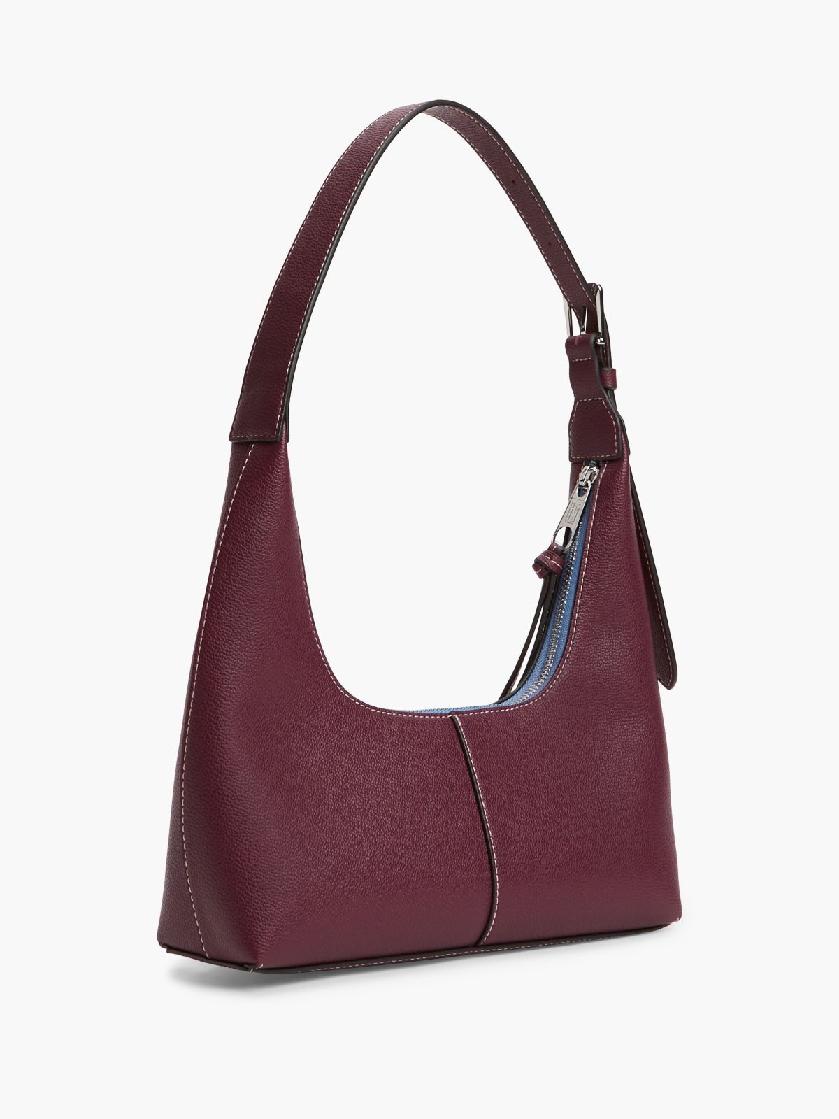 City Logo Plaque Shoulder Bag — Brown