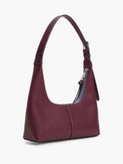 City Logo Plaque Shoulder Bag — Brown 3