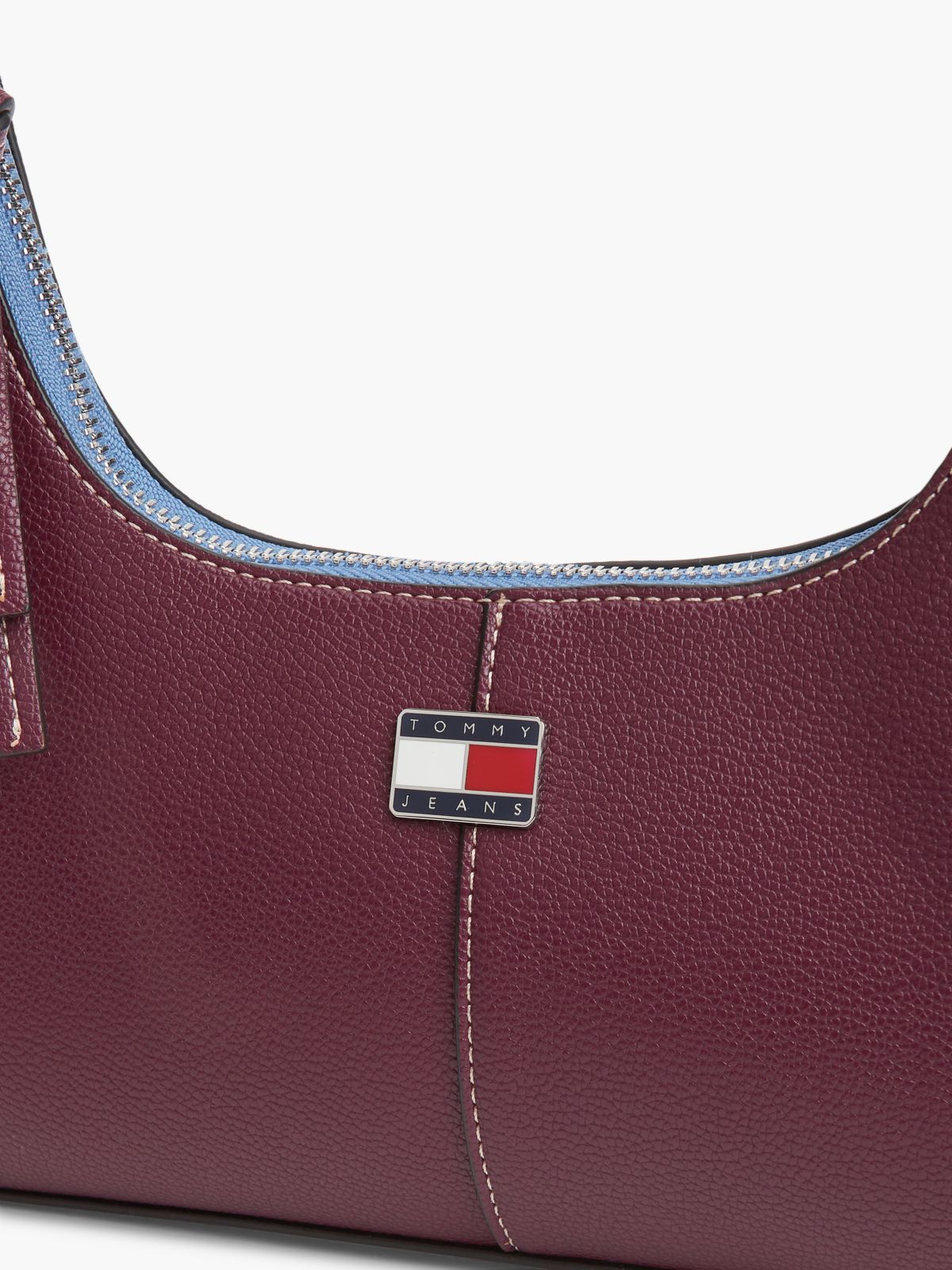 City Logo Plaque Shoulder Bag — Brown