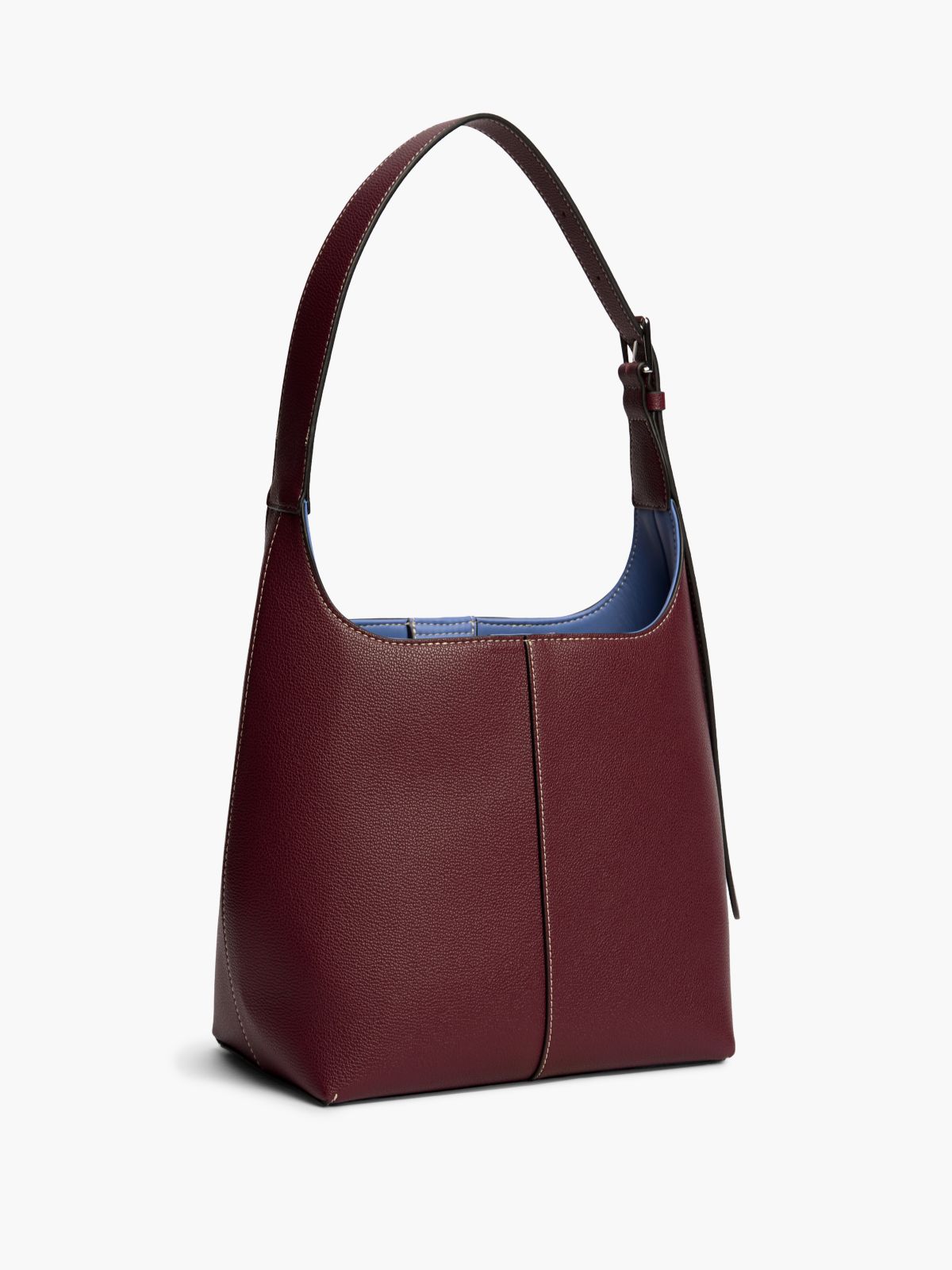 City Logo Plaque Hobo Bag — Brown