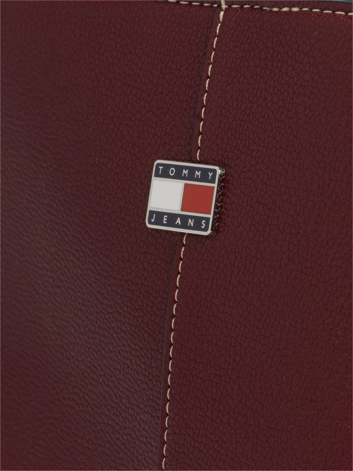 City Logo Plaque Hobo Bag — Brown
