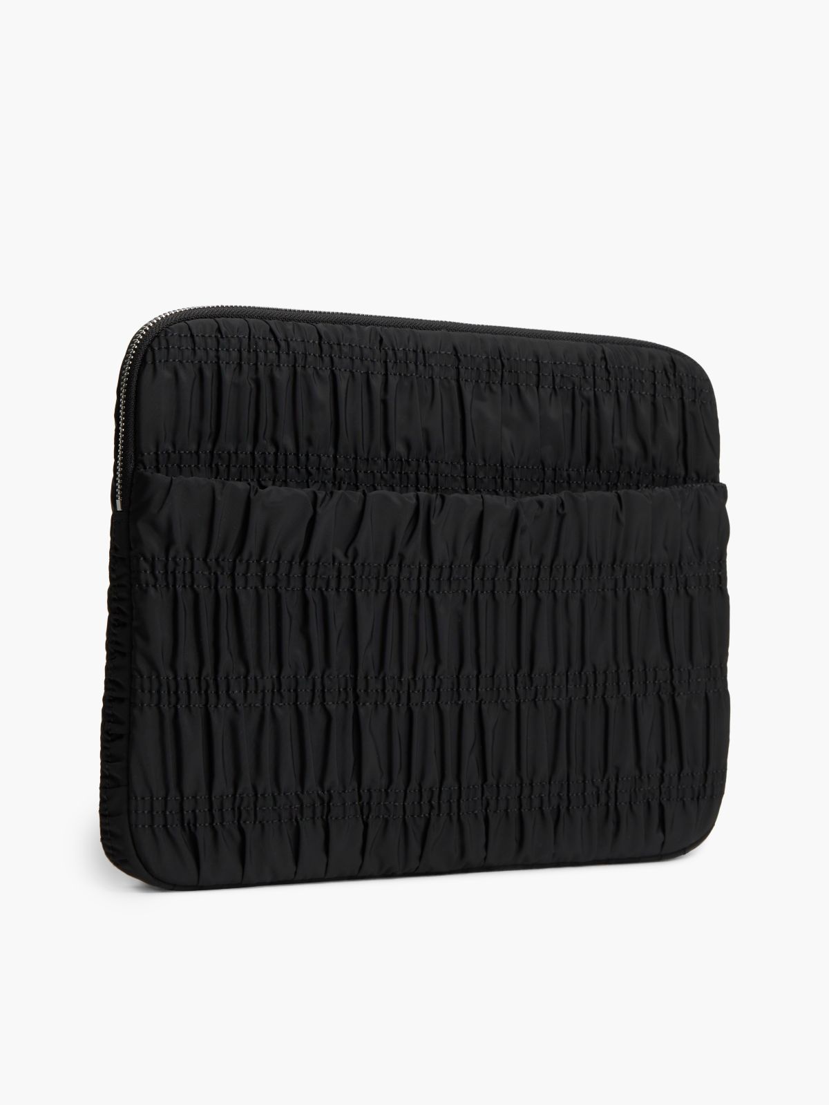 Smock Logo Plaque Laptop Sleeve — Black