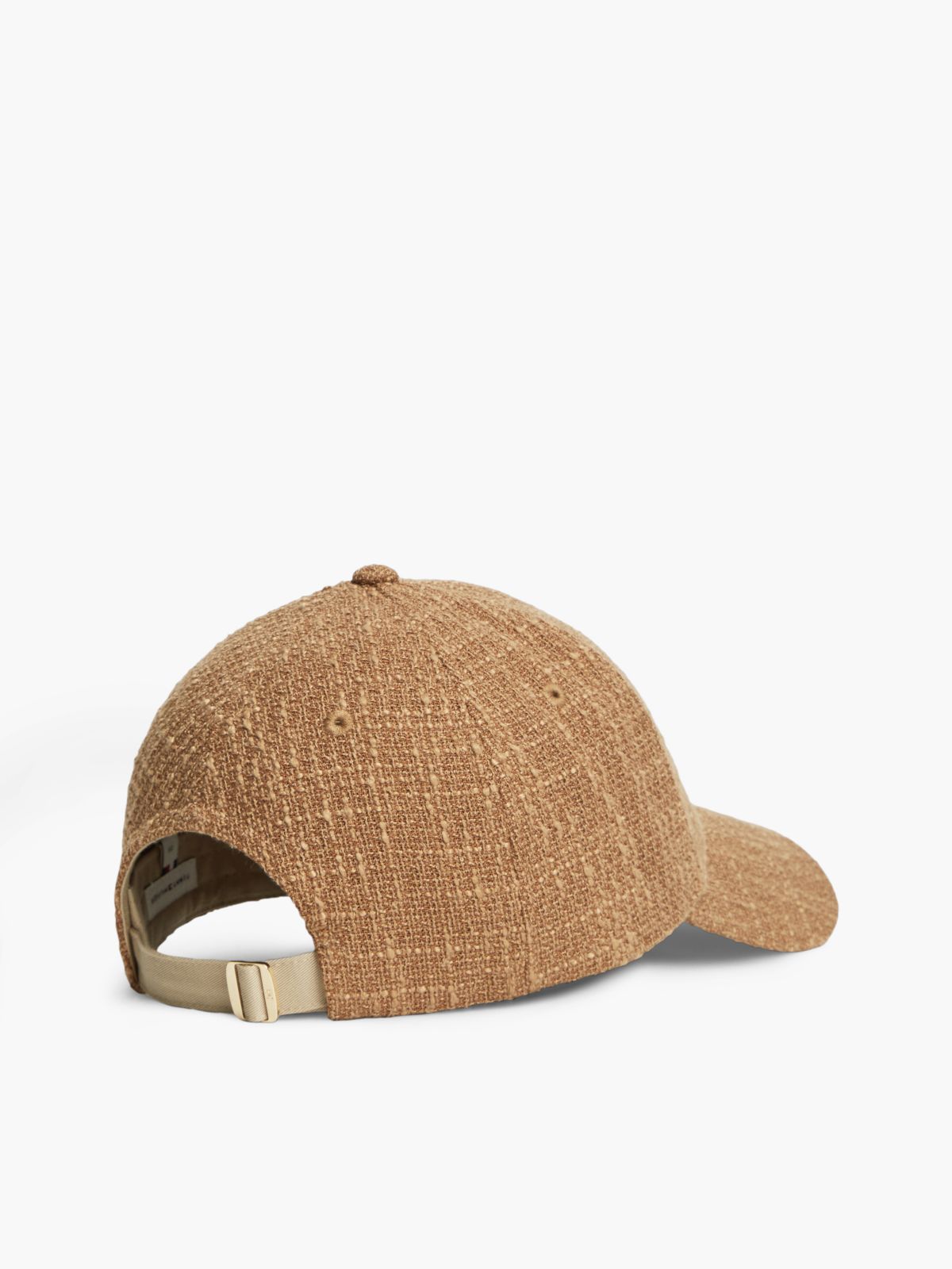 Chic Bouclé Baseball Cap — Beige