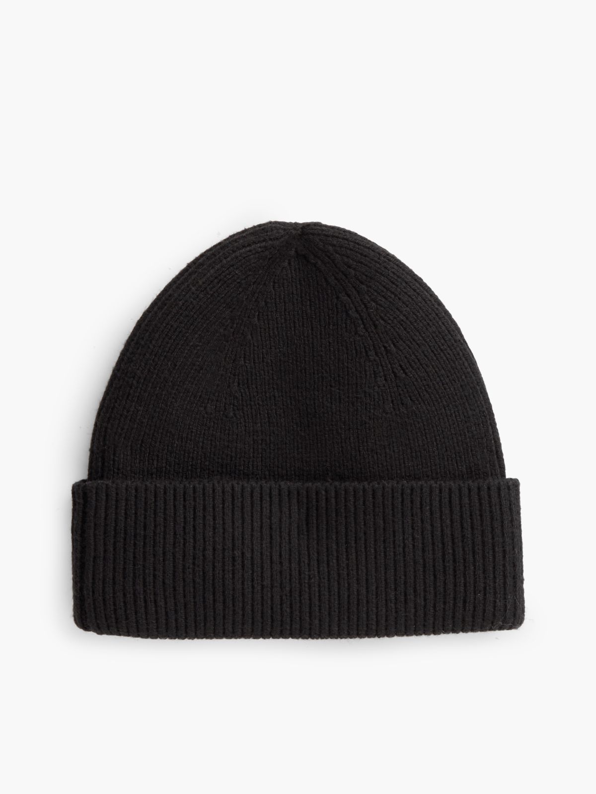 Hilfiger Flag Embroidery Beanie With Wool — Black