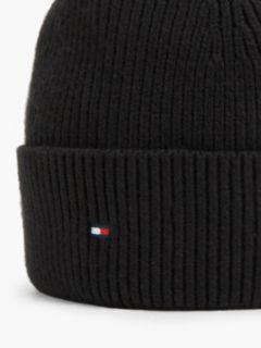 Hilfiger Flag Embroidery Beanie With Wool — Black 3