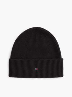 Hilfiger Flag Embroidery Beanie With Wool — Black 1