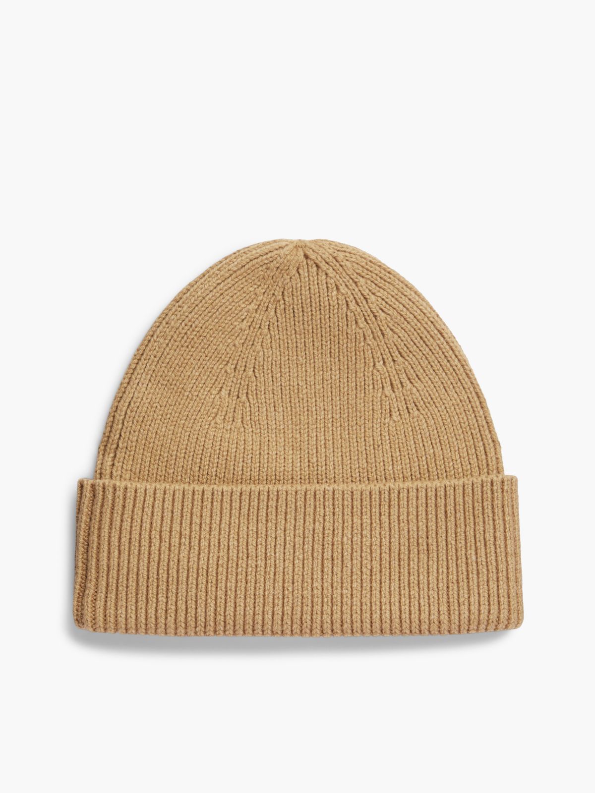 Hilfiger Flag Embroidery Beanie With Wool — Khaki